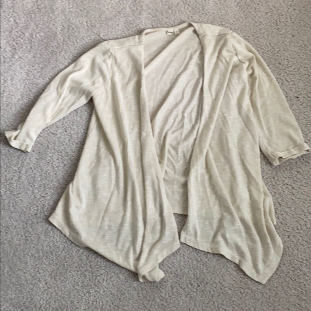 white cardigan cover up